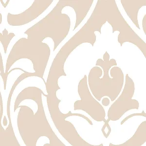 Beige Bold Damask SH34513 Wallpaper