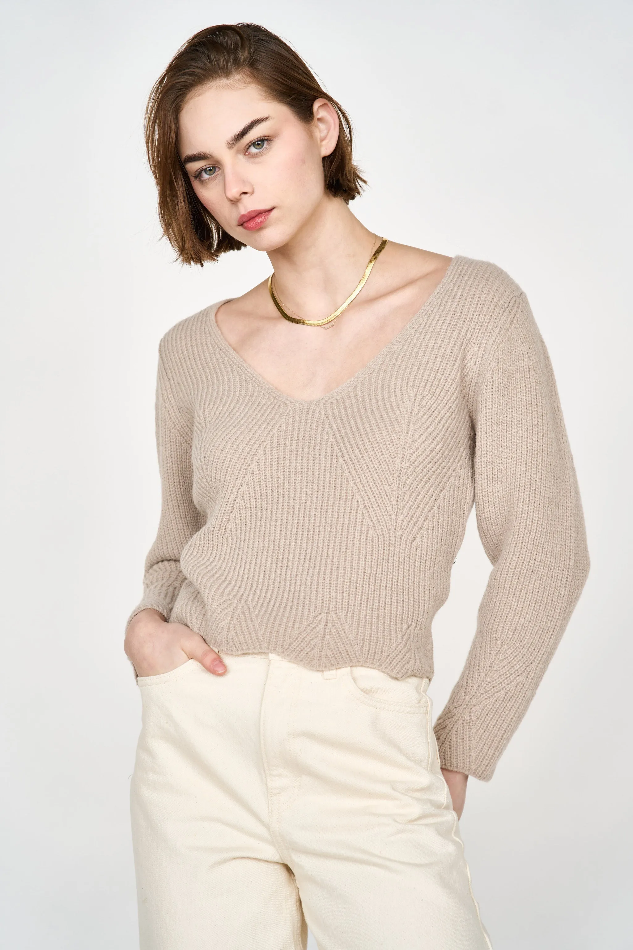 Bellagio Sweater in Taupe