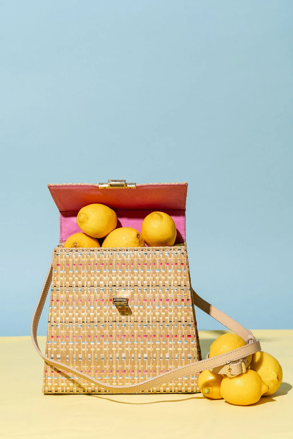 Bennett Raffia Top Handle Bag