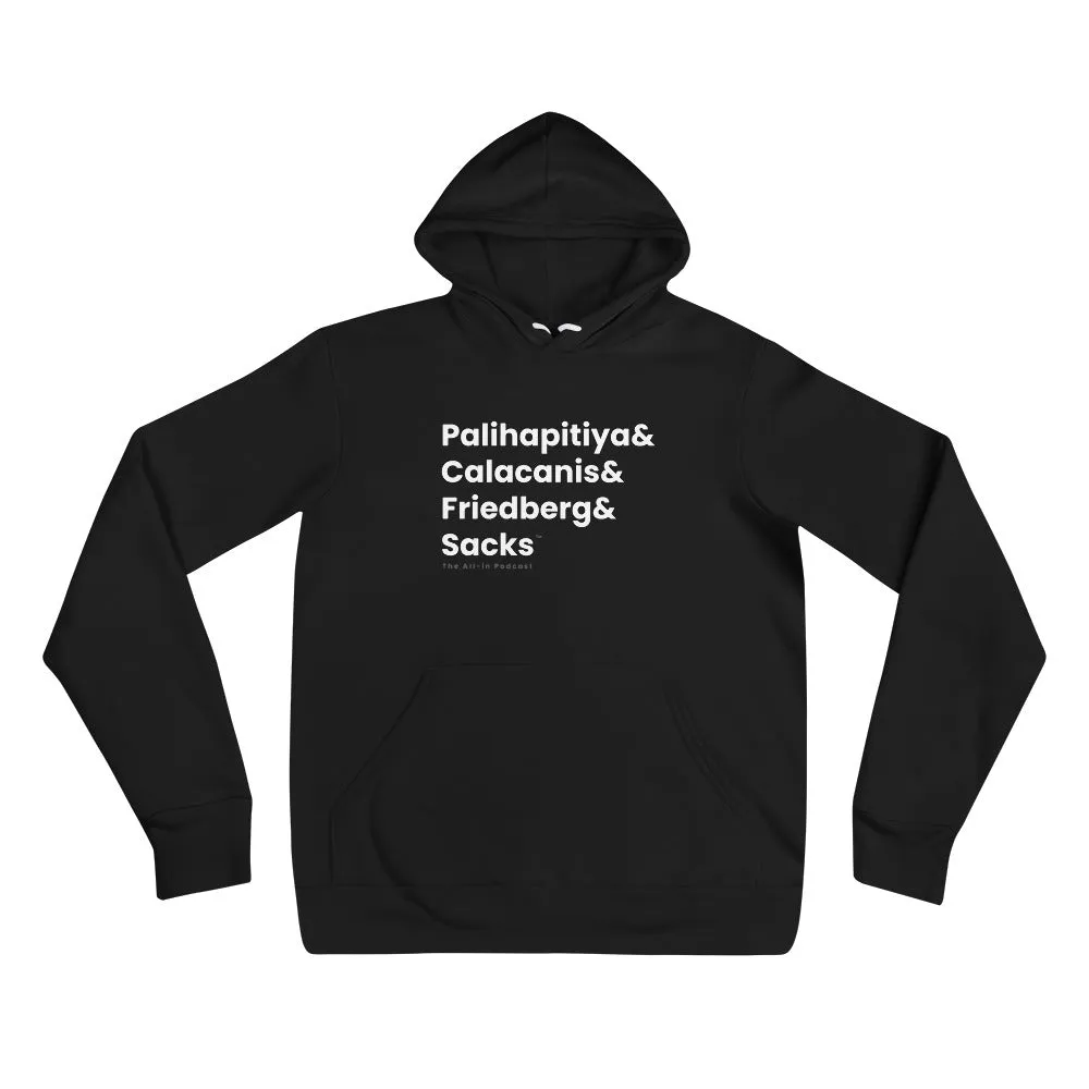 Besties Names in Bold - All-In Podcast Hoodie