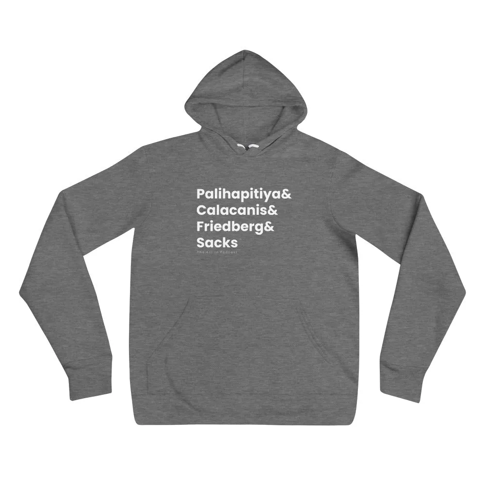 Besties Names in Bold - All-In Podcast Hoodie