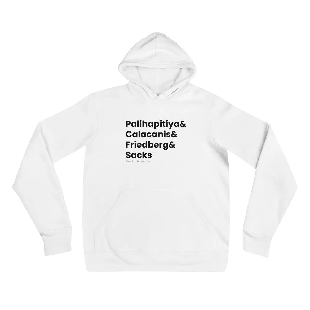 Besties Names in Bold - All-In Podcast Hoodie