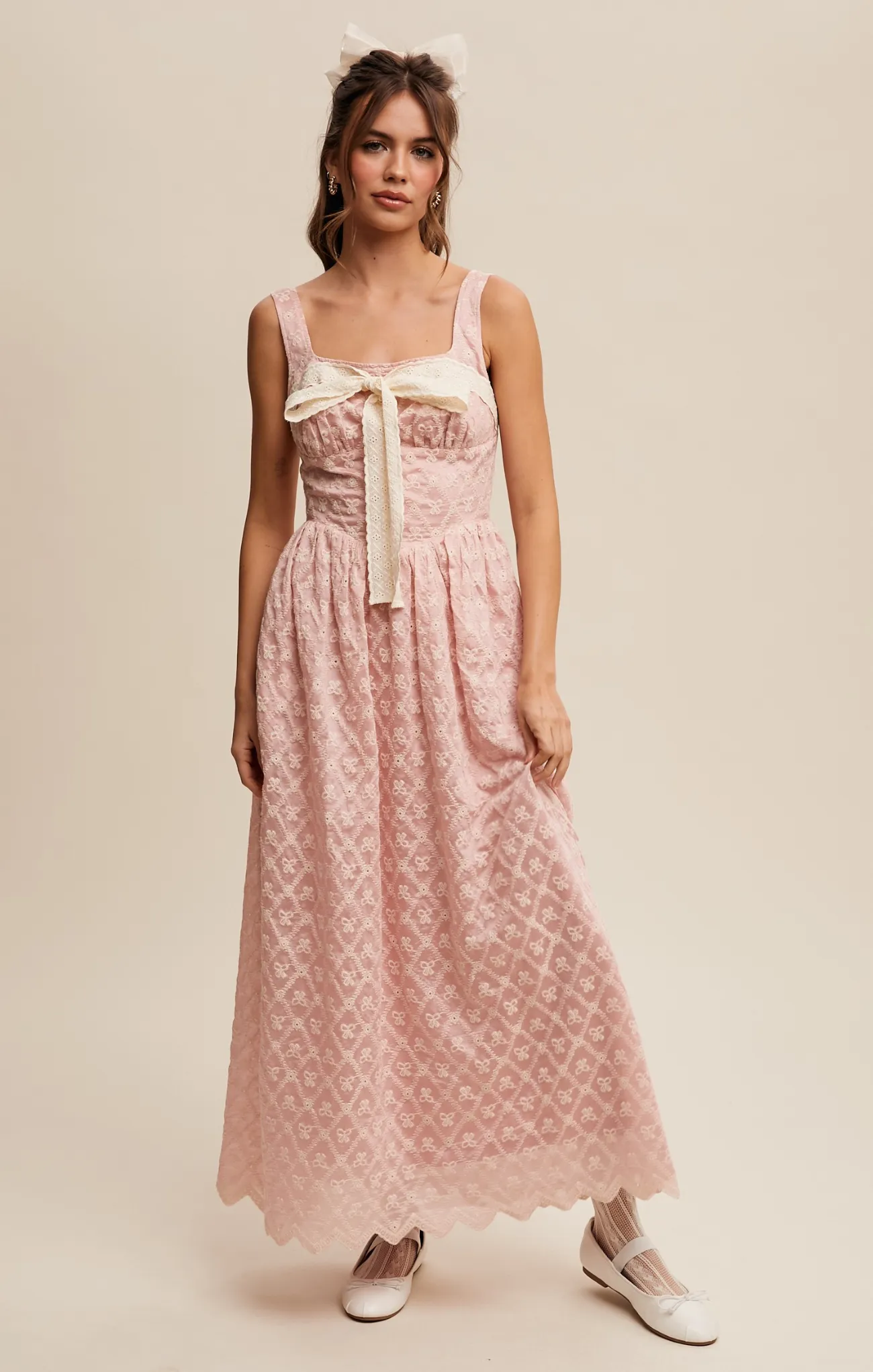 Bethany Bow Maxi Dress
