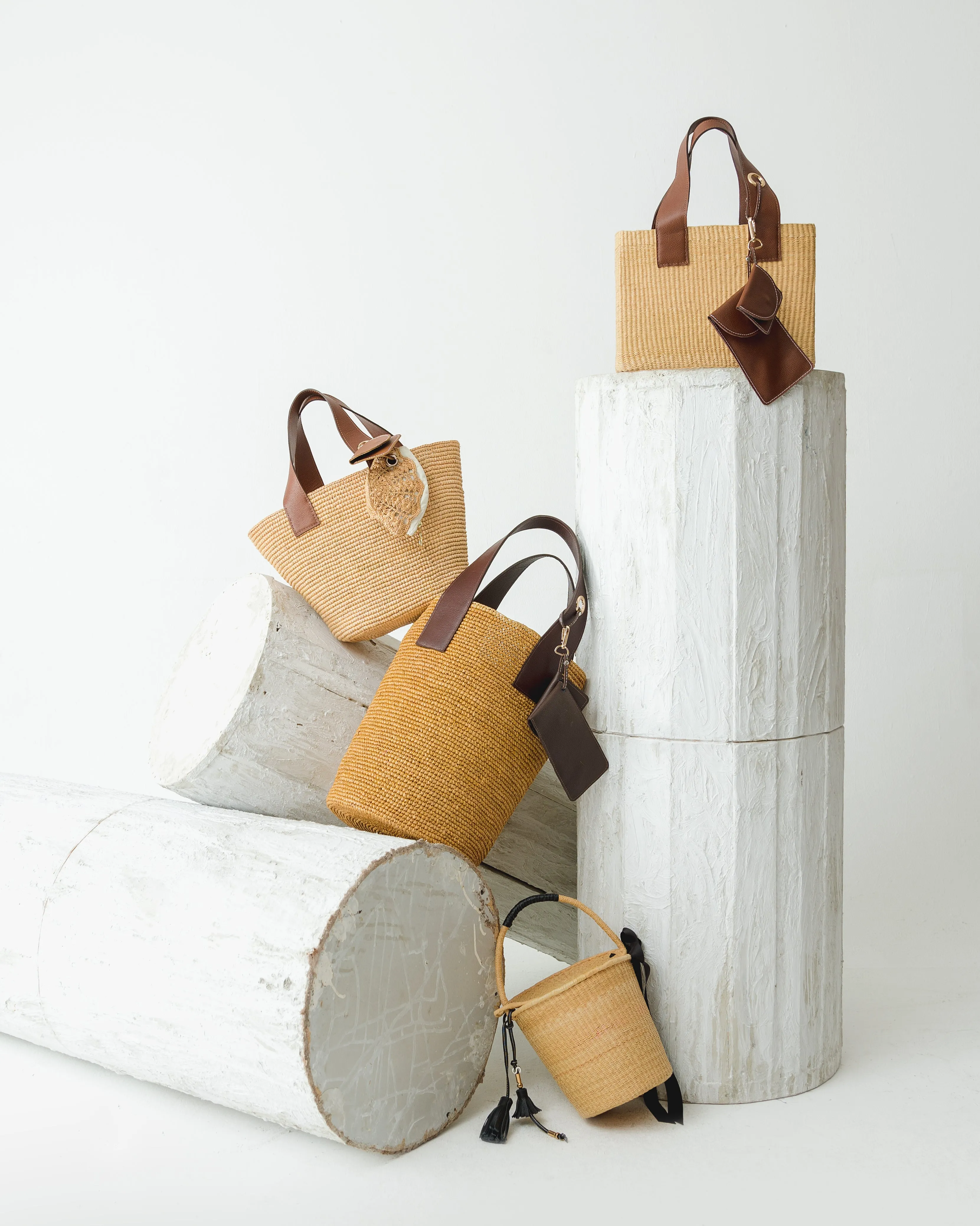 Birkin Basket With Leather Charms Detail and Bow