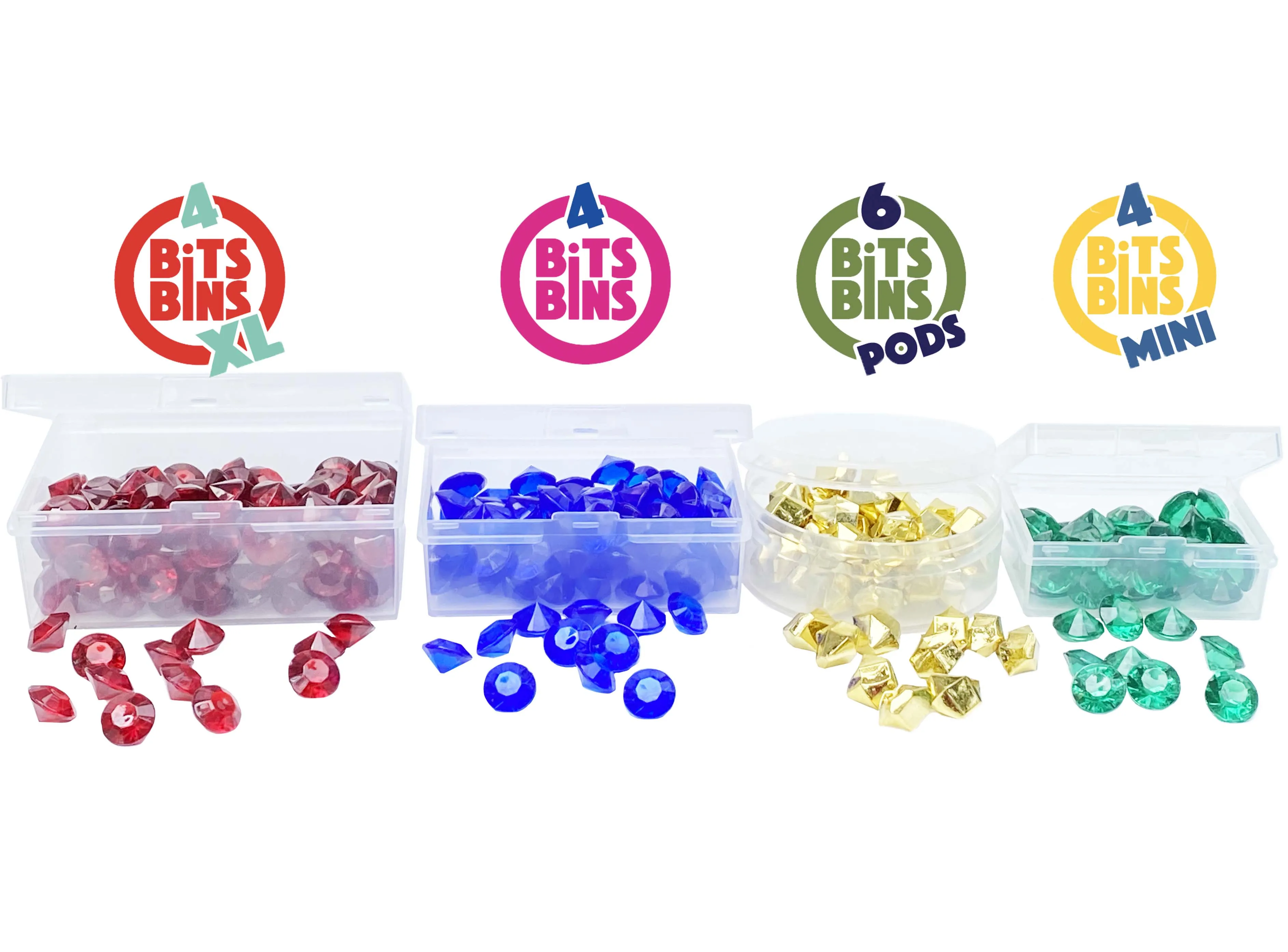 BitsBins Combo Pack, 19 Containers with 4 different sizes