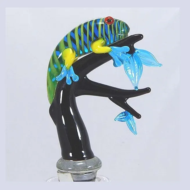 Black Iguana Hand Crafted Bottle Stopper