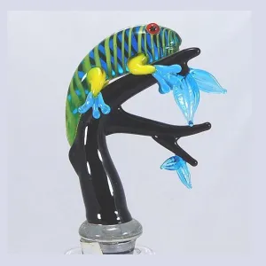 Black Iguana Hand Crafted Bottle Stopper
