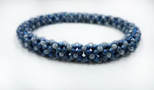 Blue Beaded Bangle