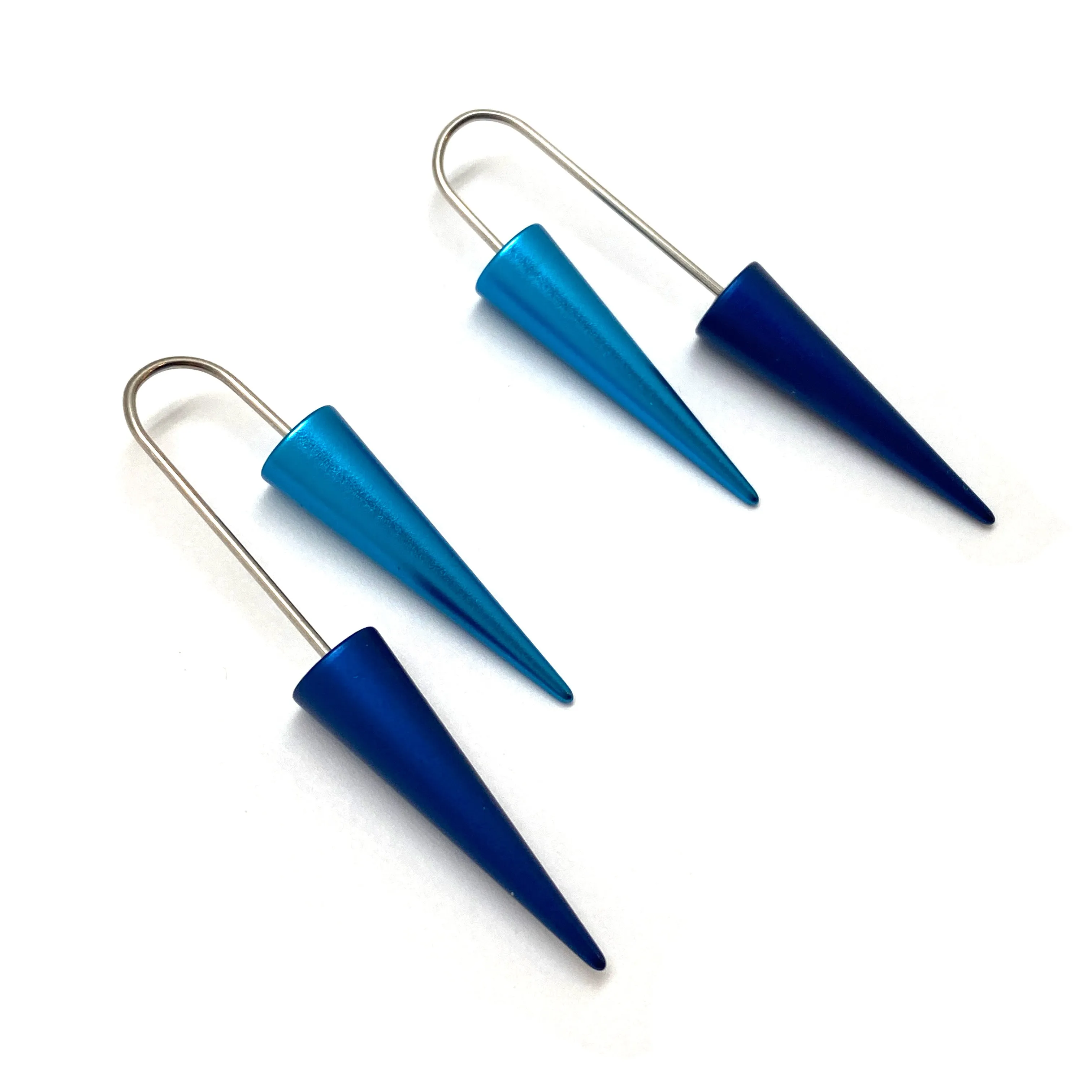 Blue Cone Earrings