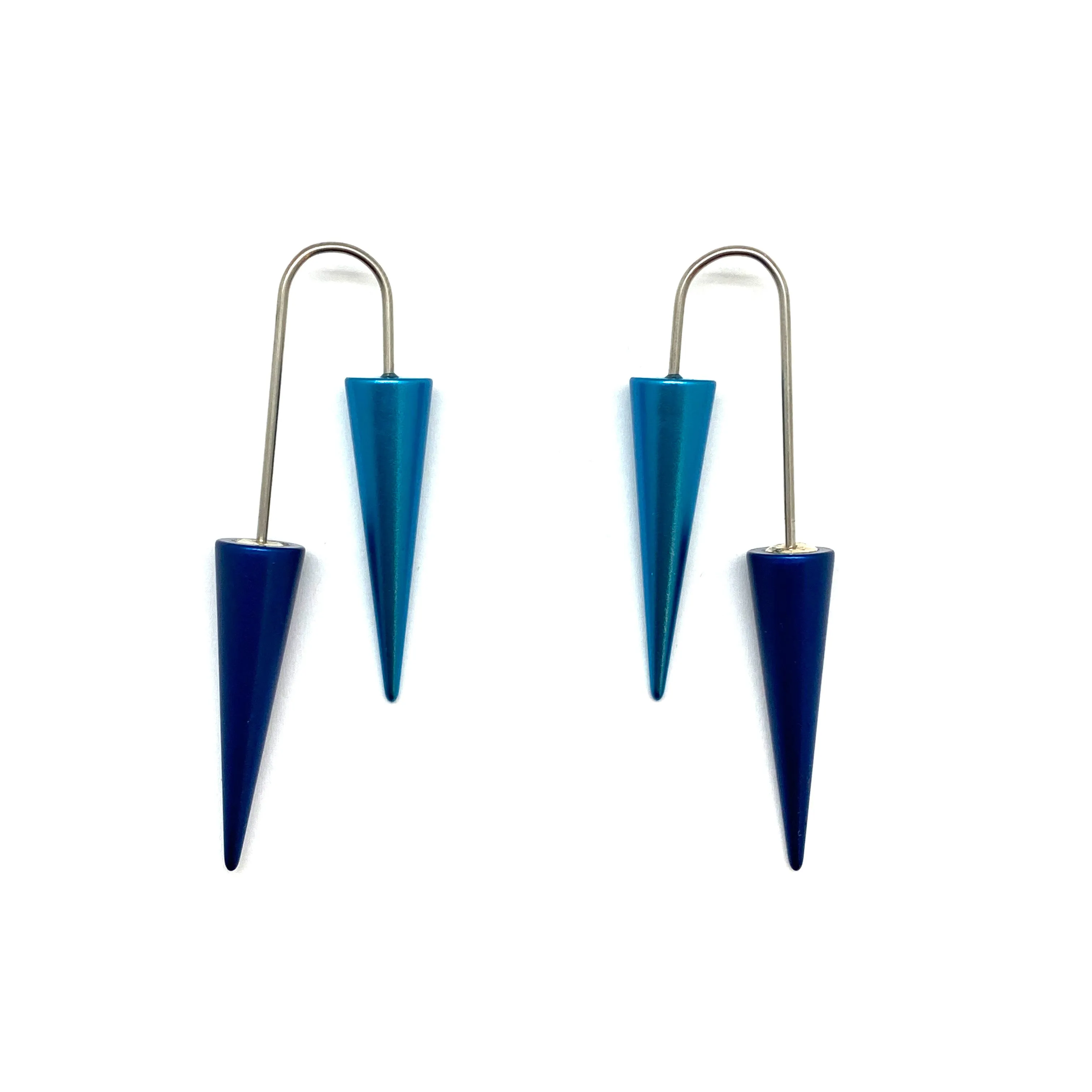 Blue Cone Earrings