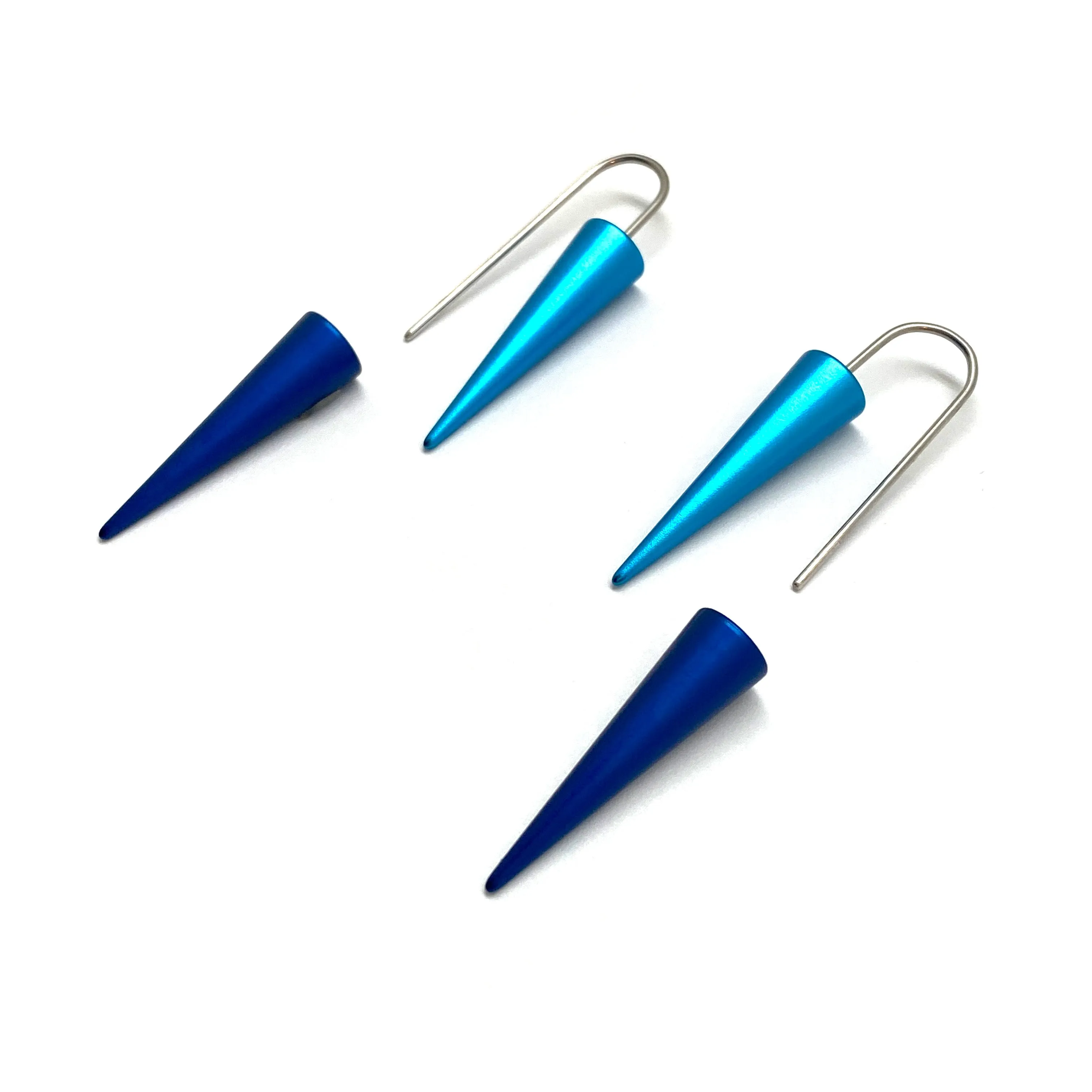 Blue Cone Earrings