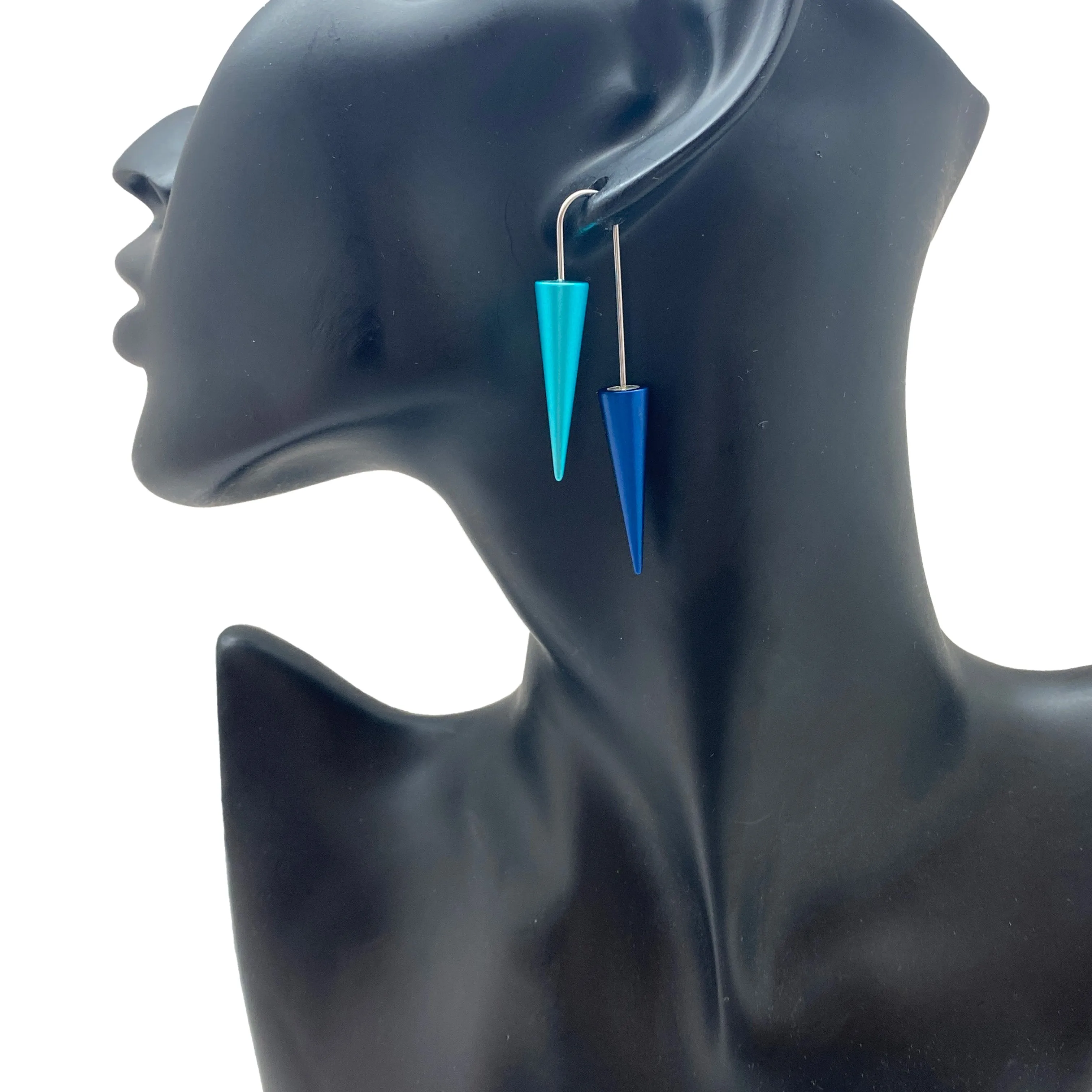 Blue Cone Earrings