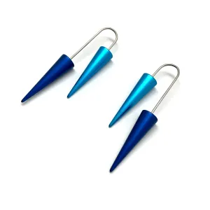 Blue Cone Earrings