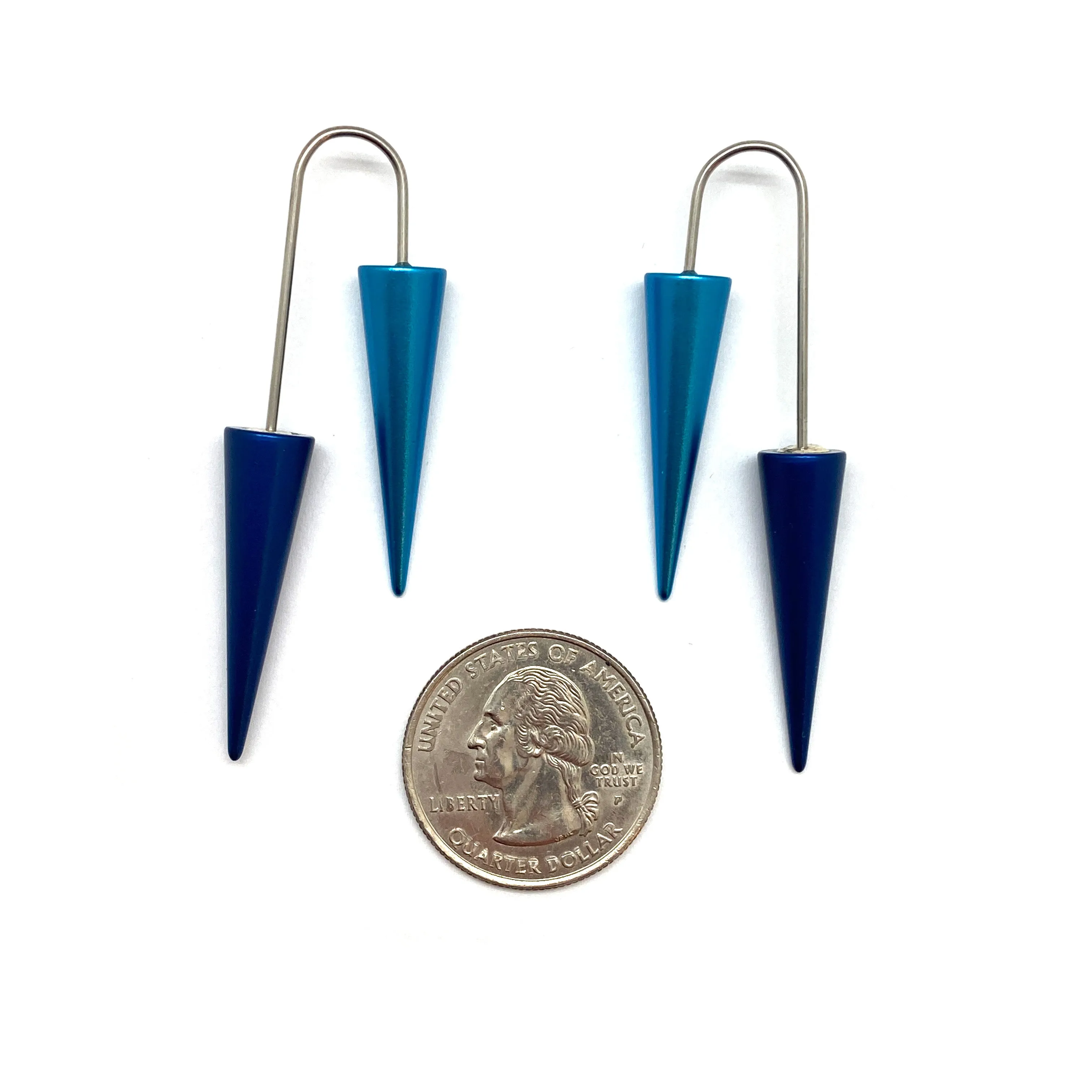 Blue Cone Earrings