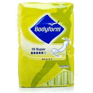 Bodyform Maxi Super No Wings (16 Liners)