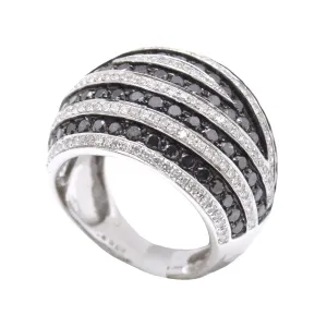 Bold Black Diamond Ring