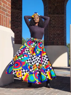 Bold Color Skirt