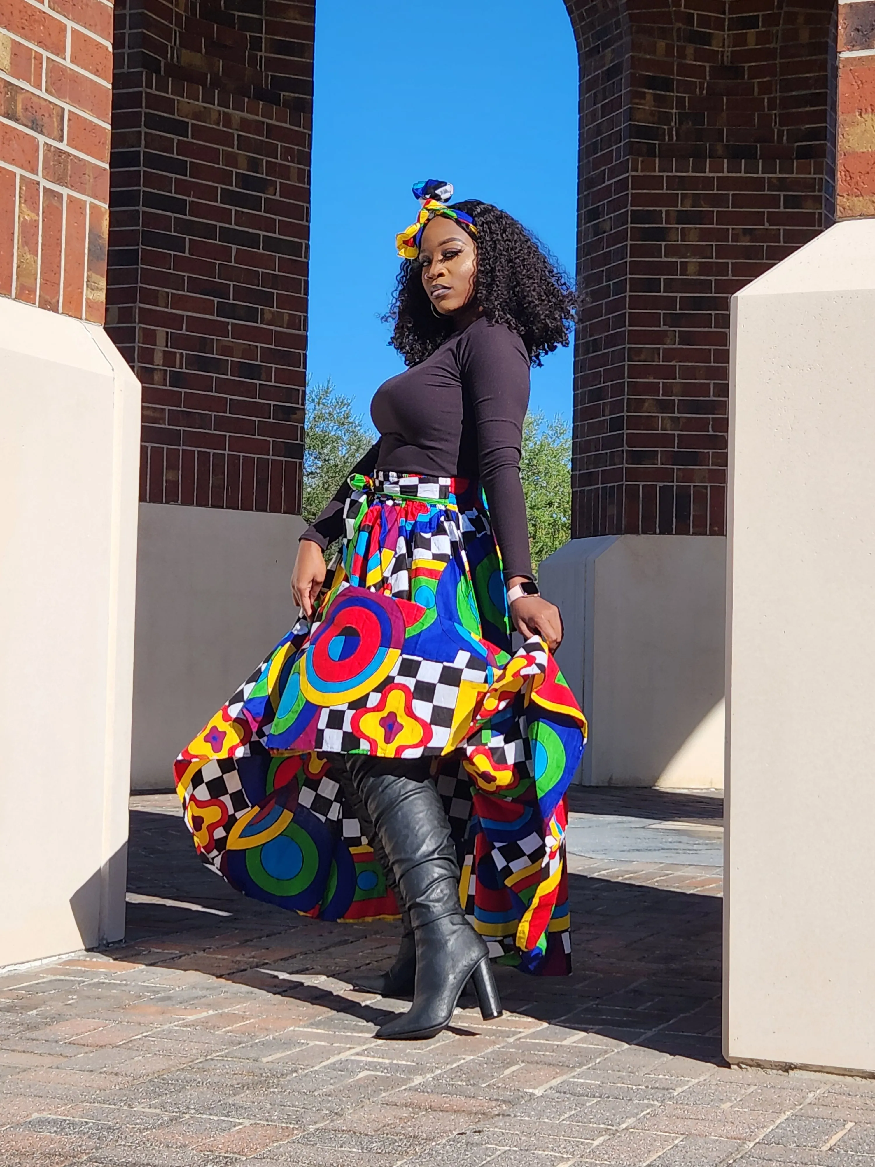 Bold Color Skirt