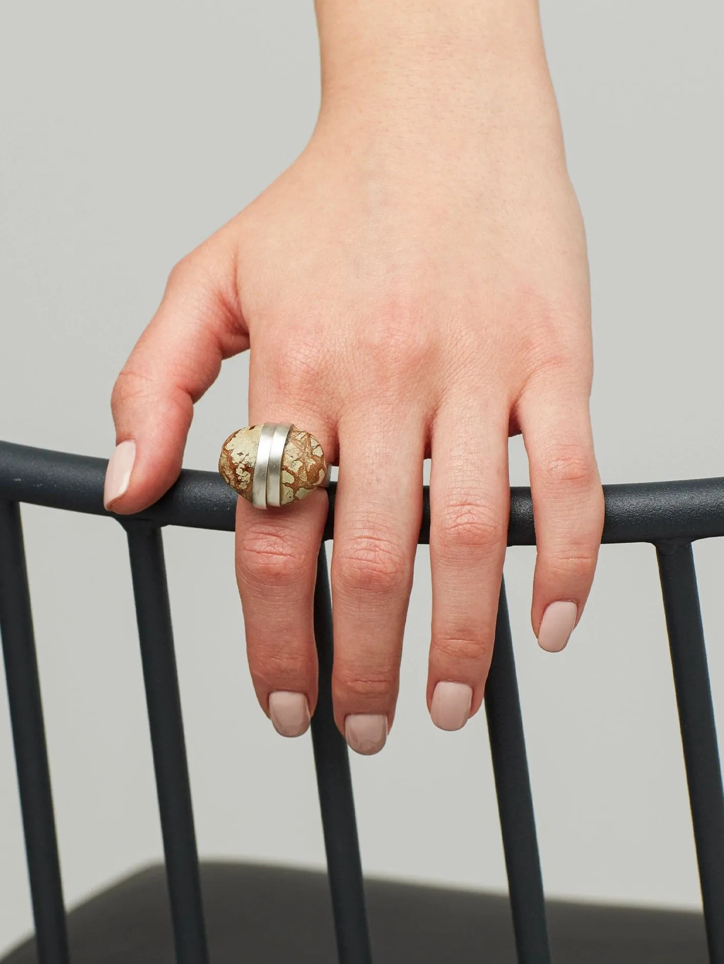 Bold  Cuff Ring - Silver