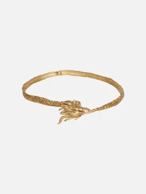 Bold  Dragon Choker - Gold