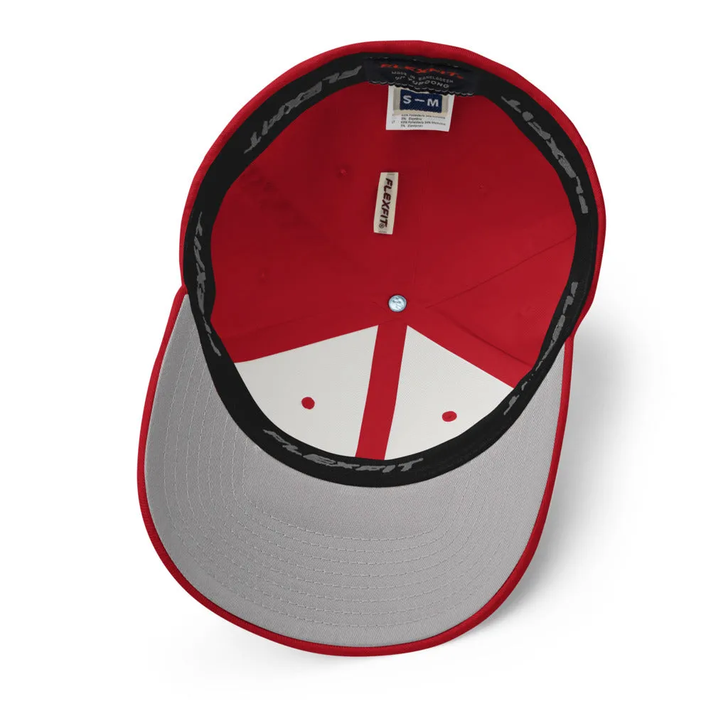 Bold Fitted Cap (Red)