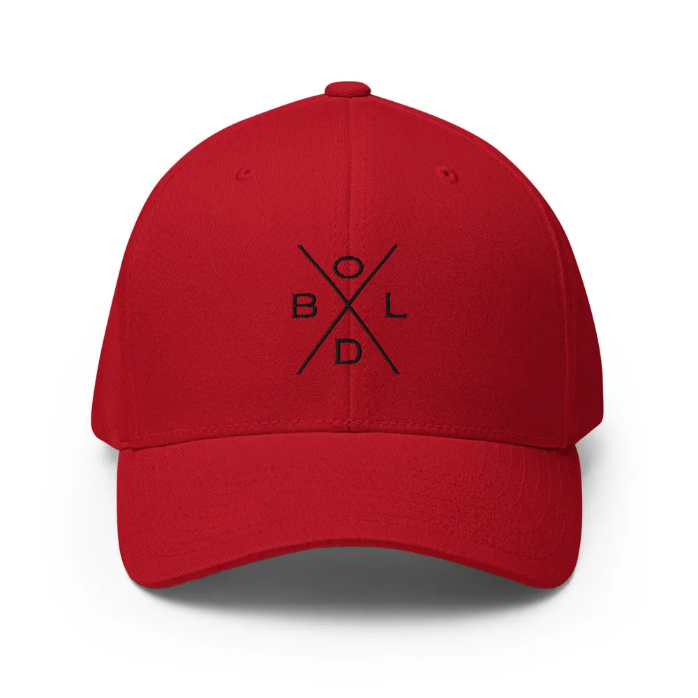 Bold Fitted Cap (Red)