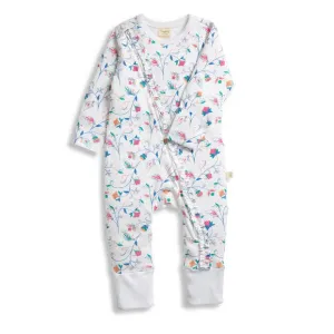 Bold Floral Organic Zipsuit