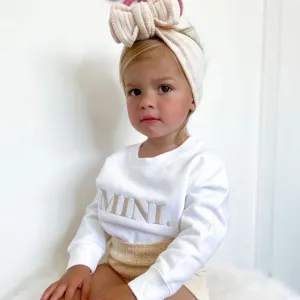 Bold Name White Sweater