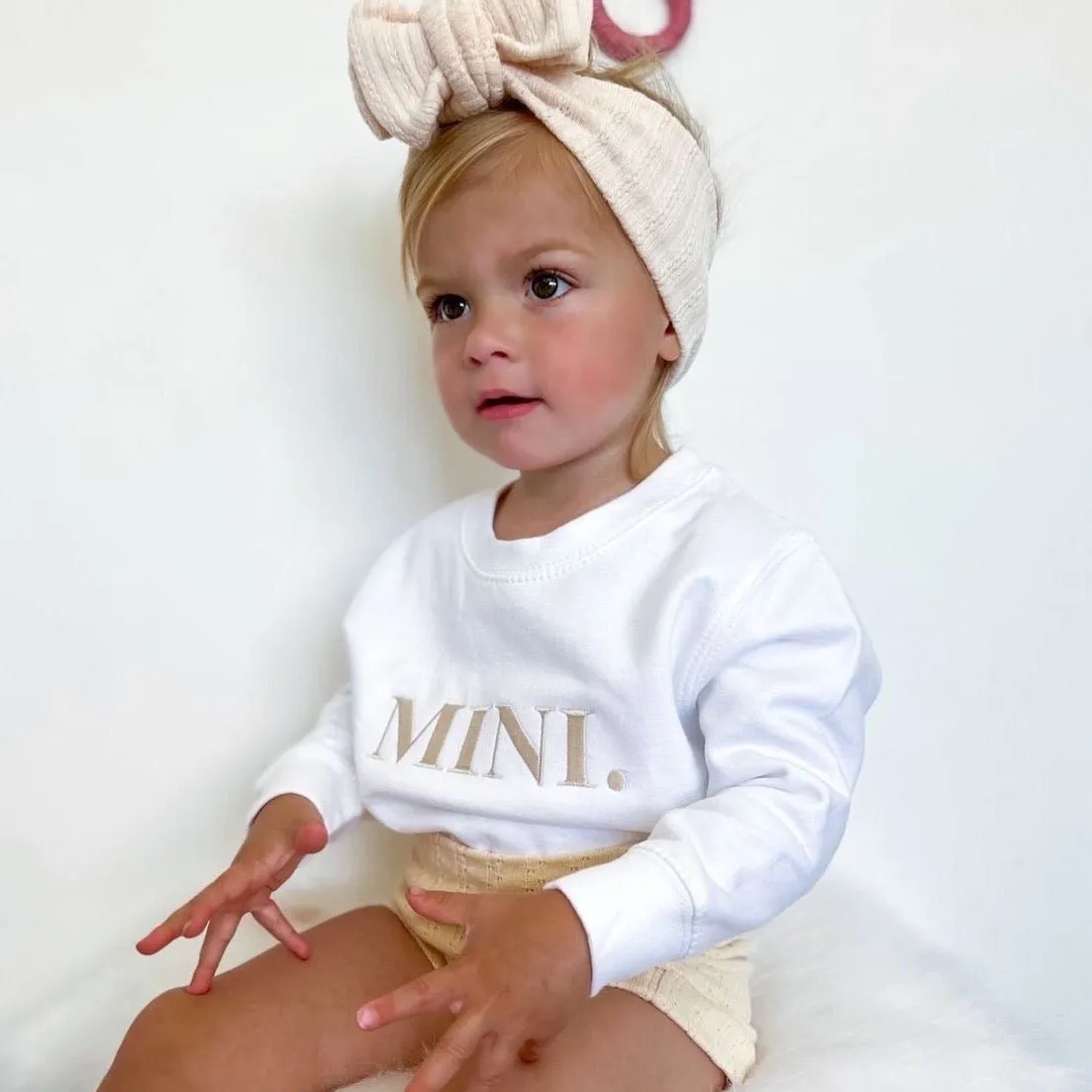 Bold Name White Sweater