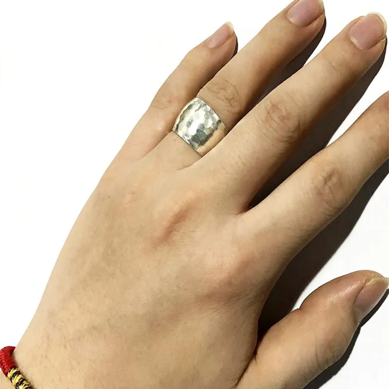 Bold Wild Hammered Ring