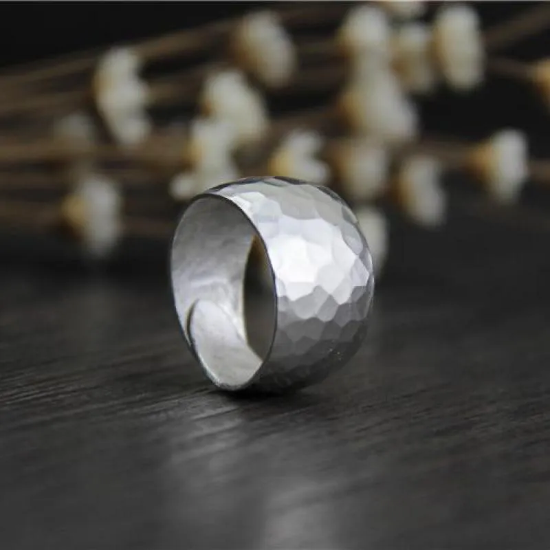 Bold Wild Hammered Ring