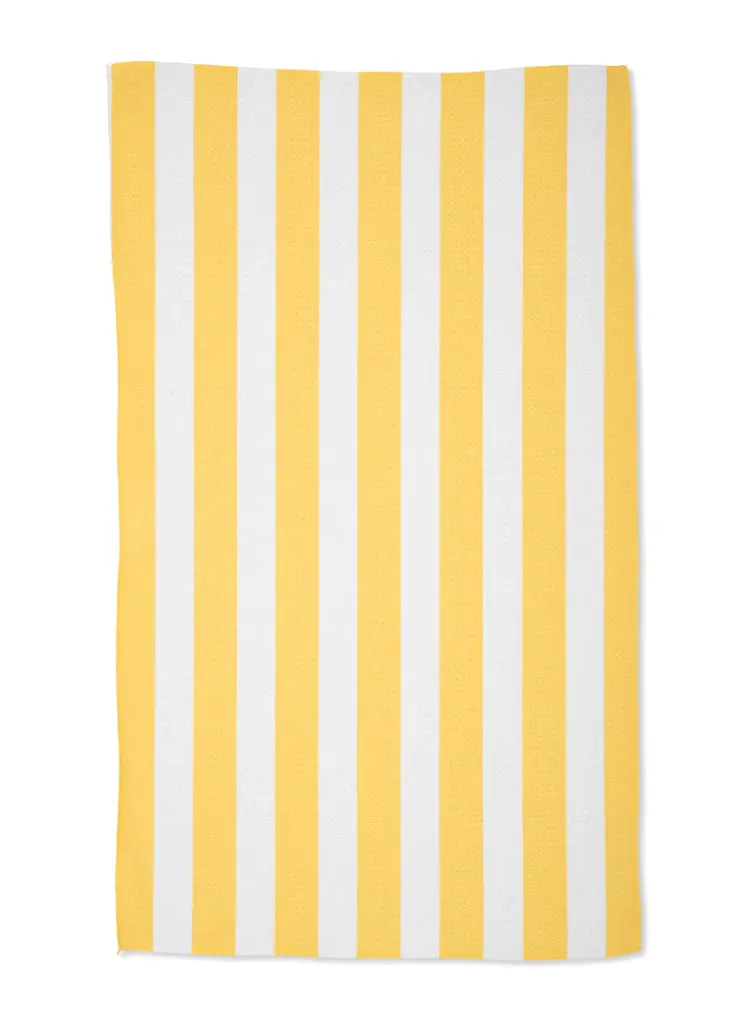 Bold Yellow Geometry Towel