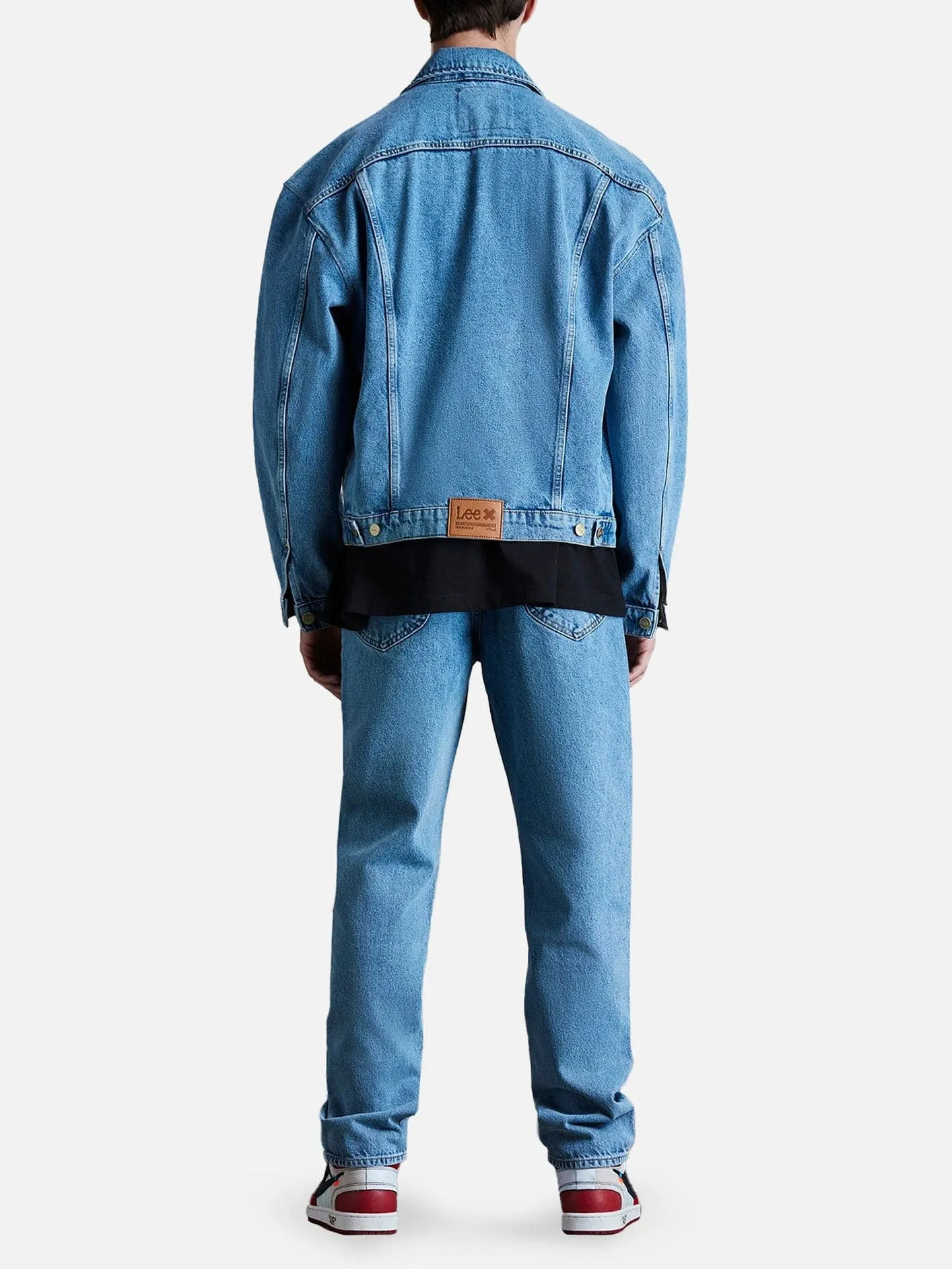 Boxy Fit Denim Ceket - Mavi