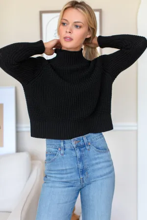 Boxy Funnel Neck Sweater