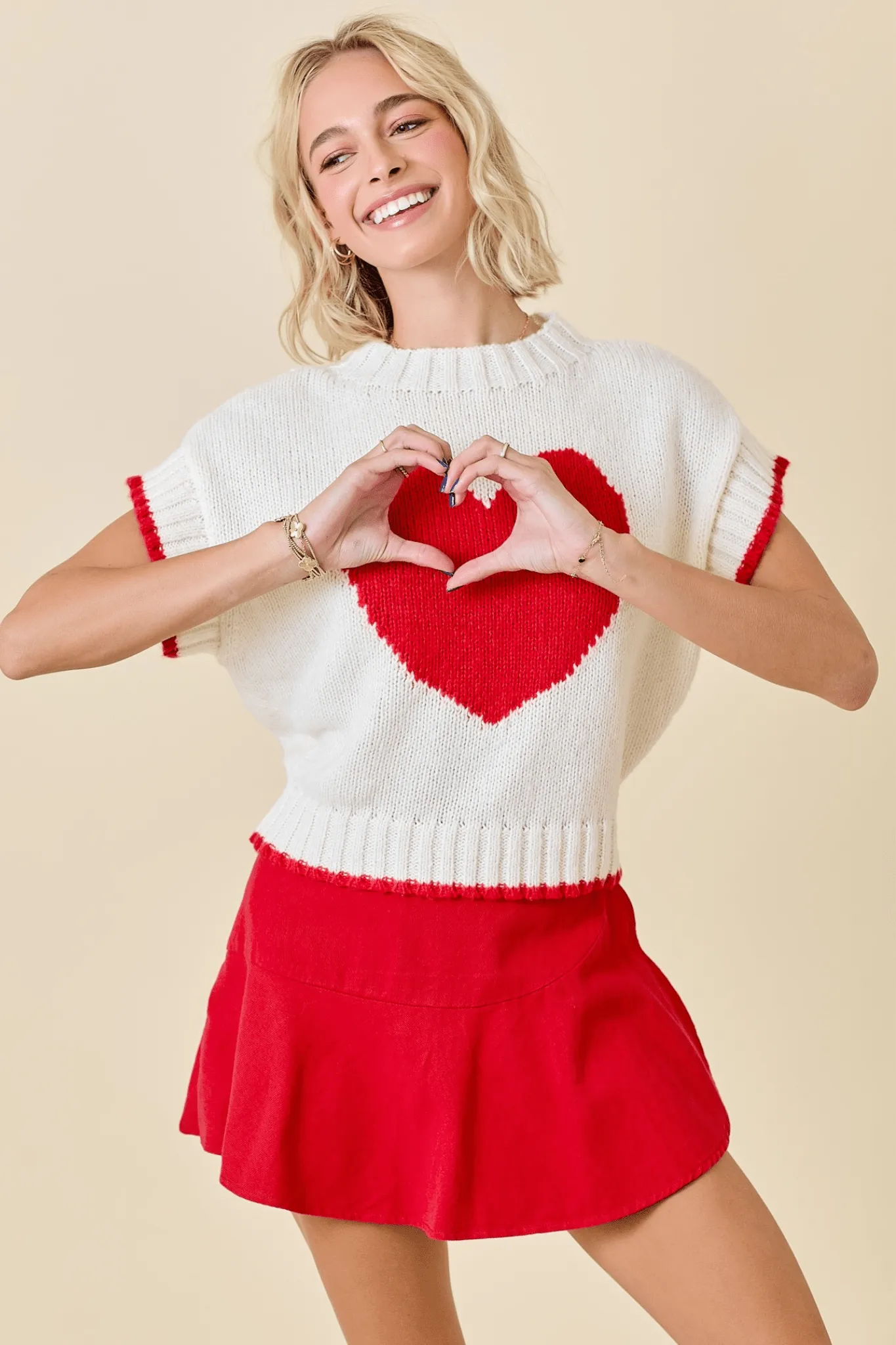 Boxy Heart Sweater