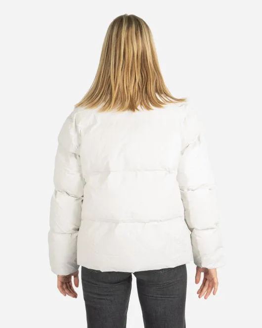 Boxy Puffer Jacket - Off White