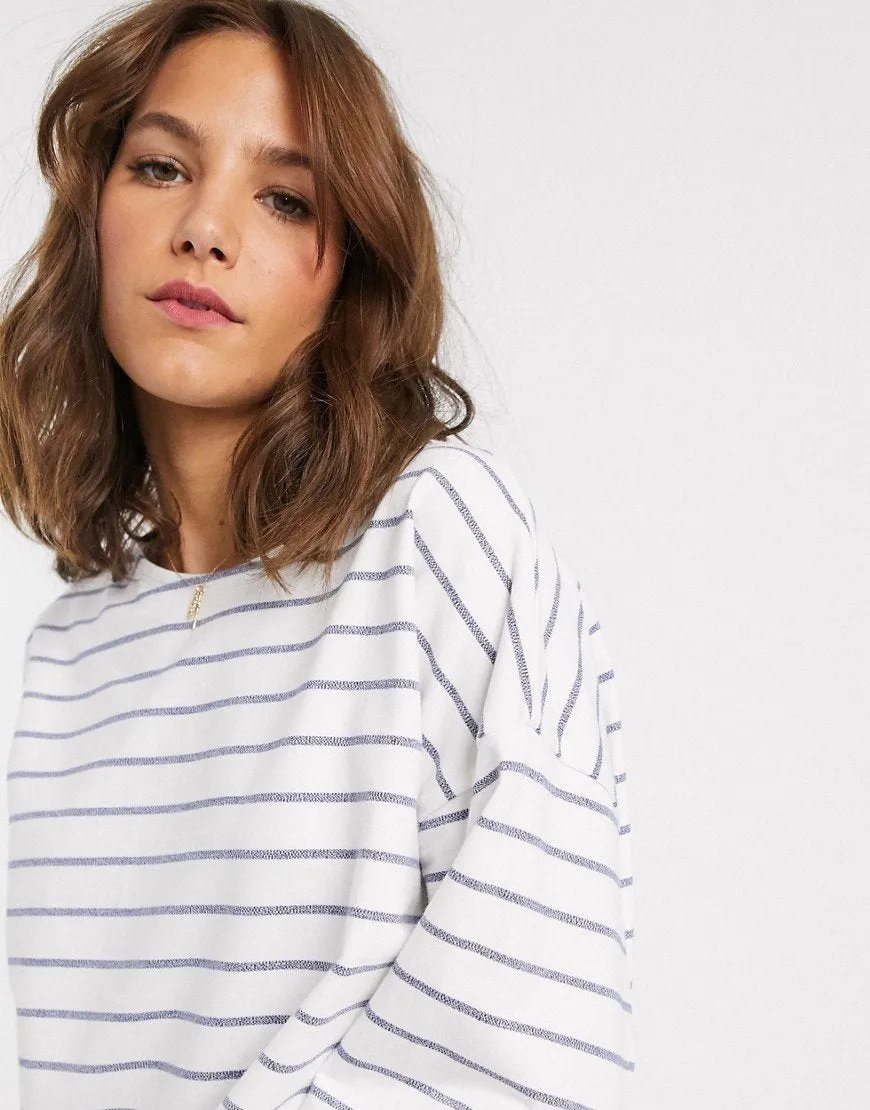 Boxy Sweatshirt Stripe