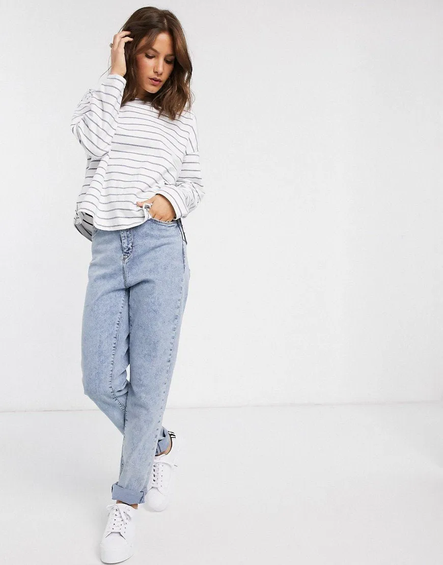 Boxy Sweatshirt Stripe