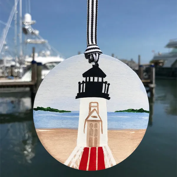 Brant Point Flat Round Ornament