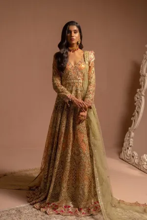 Bridal Maxi - Centaur (E-05)) | Maryum N Maria Luxury Bridal Collections | Embroidered Wedding Suits