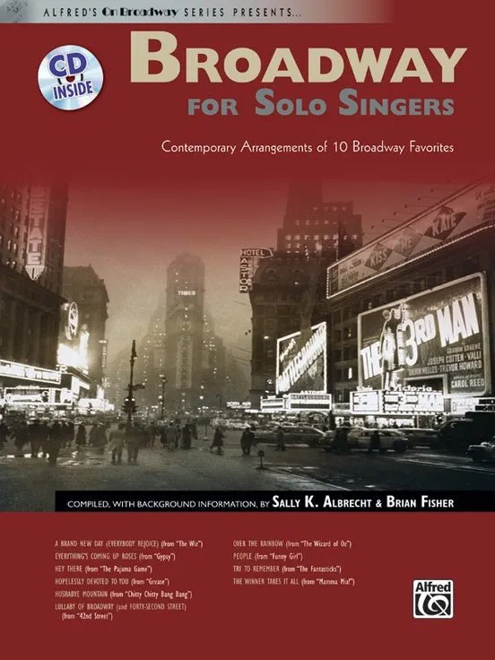 Broadway for Solo Singers with CD