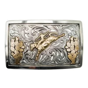 Bronc Rider with Cactus Buckle