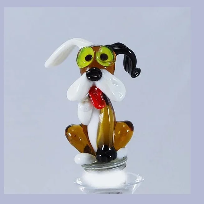 Brown Dog Hand Crafted Bottle Stopper