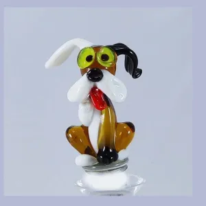 Brown Dog Hand Crafted Bottle Stopper