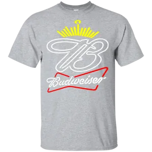 Budweiser Beer T-Shirt Custom Designed Neon Style