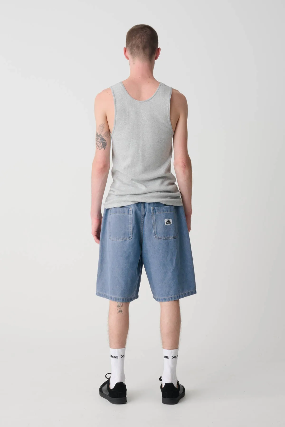 BULL DENIM 91 ELASTIC SHORT - MID BLUE DENIM