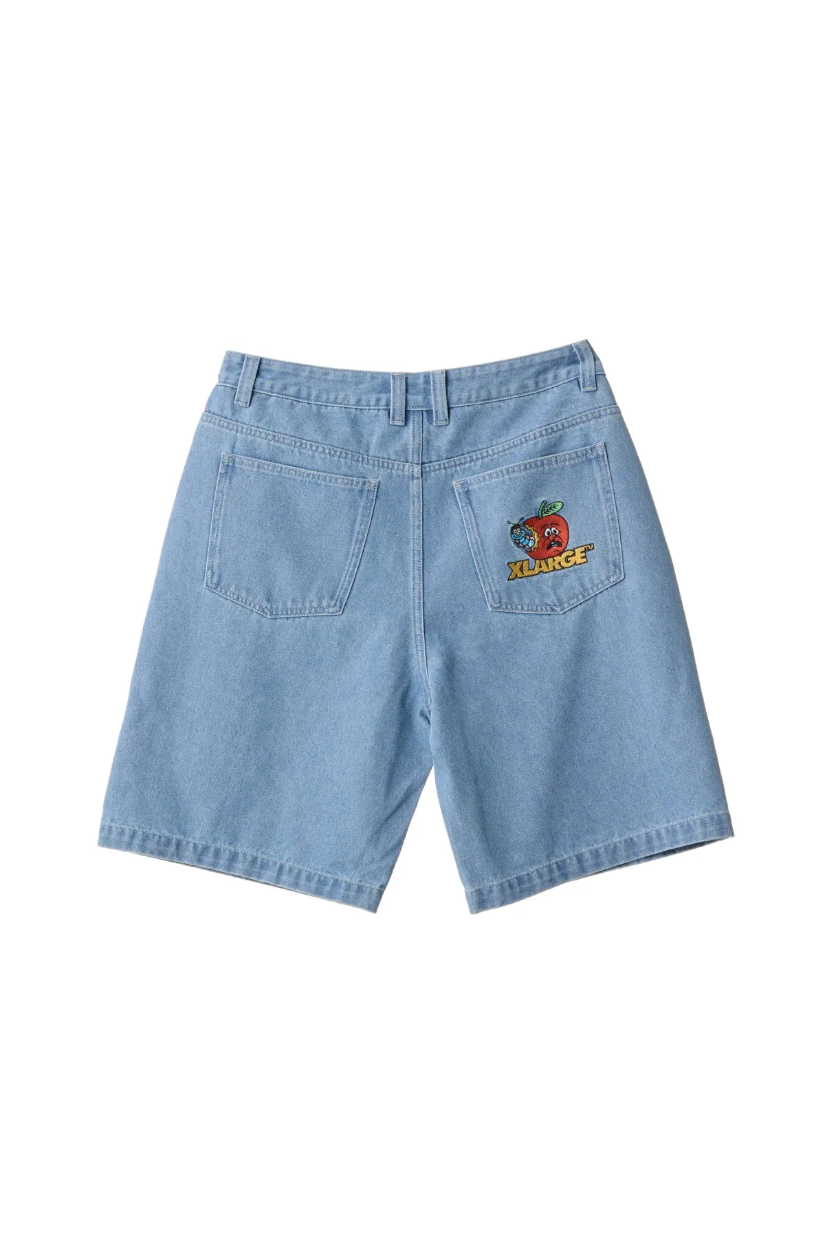 BULL DENIM 91 EMB SHORT - Mid Blue