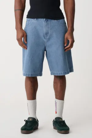 BULL DENIM 91 EMB SHORT - Mid Blue