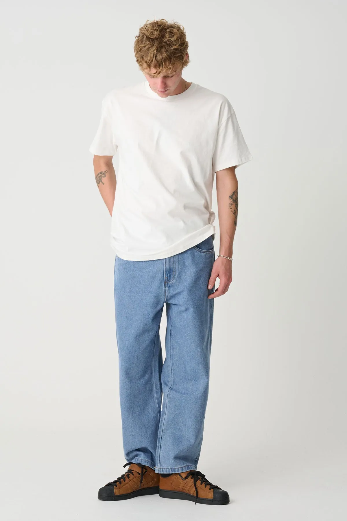 BULL DENIM 91 PANT - MID BLUE