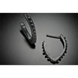 Bumpy Hoop Thin Earring